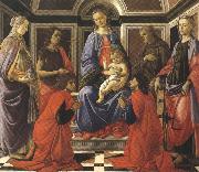 Madonna enthroned with Child and Saints (mk36) Botticelli